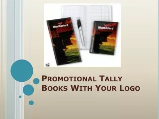 Promotional Tally Books With Your Logo