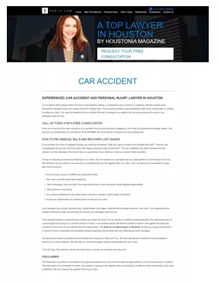 Hire Best Car Accident Lawyer in Houston