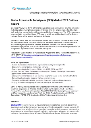 global expandable polystyrene eps industry