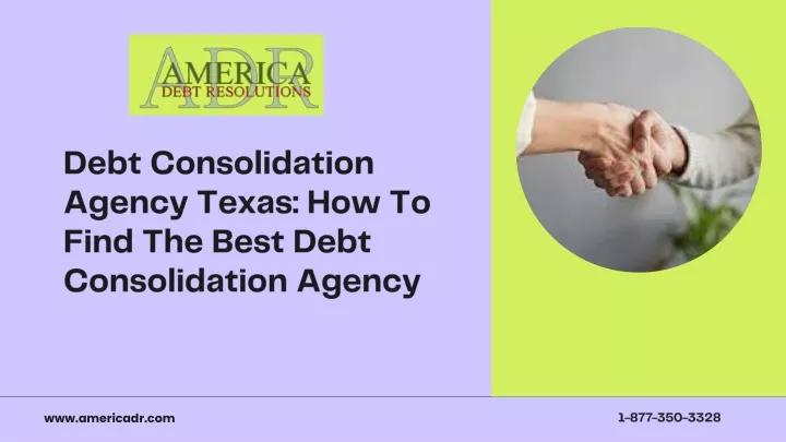 d ebt consolidation agency texas how to find