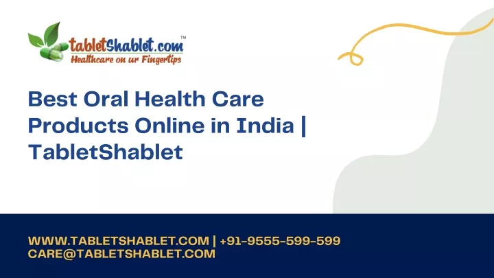 best oral health care products online in india