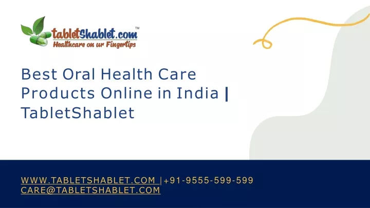best oral health care products online in india