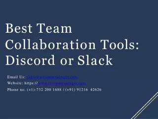 Best Team Collaboration Tools: Discord or Slack