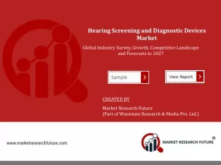 Hearing Screening and Diagnostic Devices Market Analysis, Share by 2023