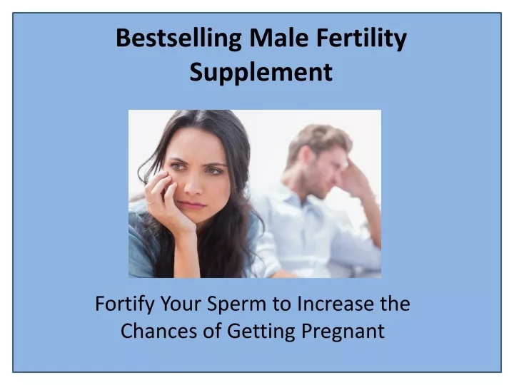 bestselling male fertility supplement