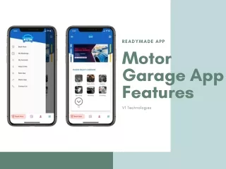Motor Garage App Features