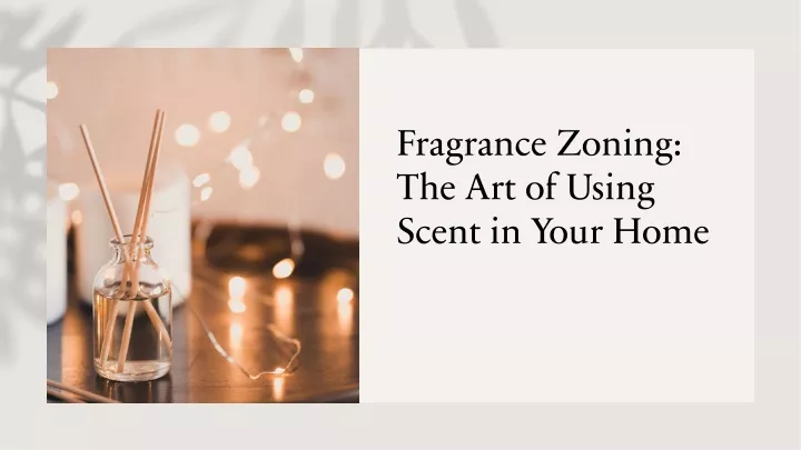 fragrance zoning the art of using scent in your home