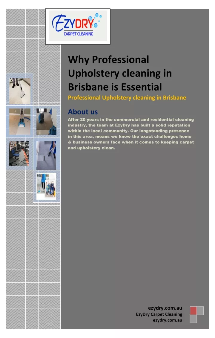 why professional upholstery cleaning in brisbane
