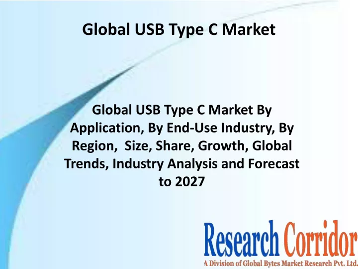 global usb type c market