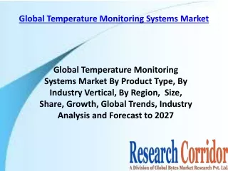 global temperature monitoring systems market