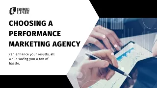 Choosing a Performance Marketing Agency