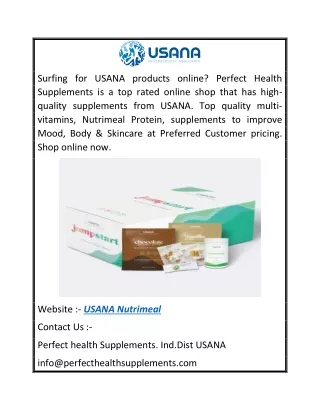 USANA Nutrimeal  Perfecthealthsupplements.com