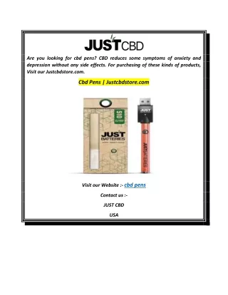 Cbd Pens  Justcbdstore.com
