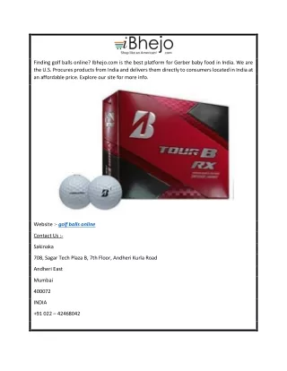 Golf Balls Online  Ibhejo.com