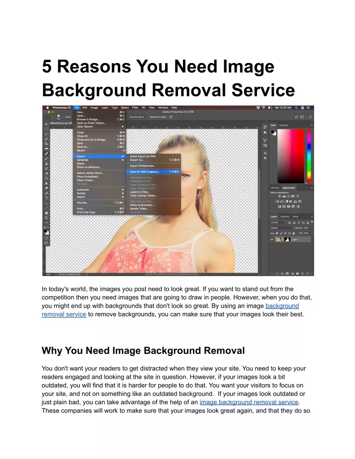 5 reasons you need image background removal