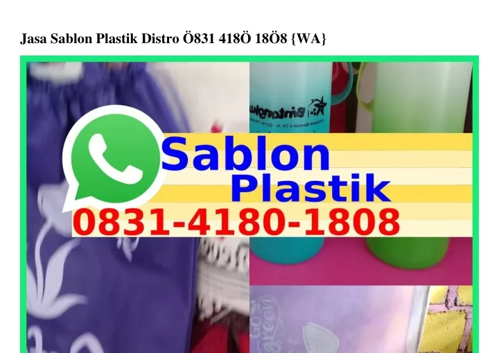 jasa sablon plastik distro 831 418 18 8 wa