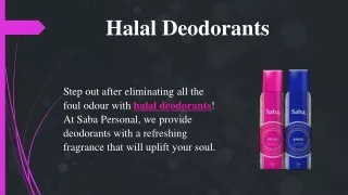 Halal Deodorants