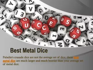 Best Metal Dice