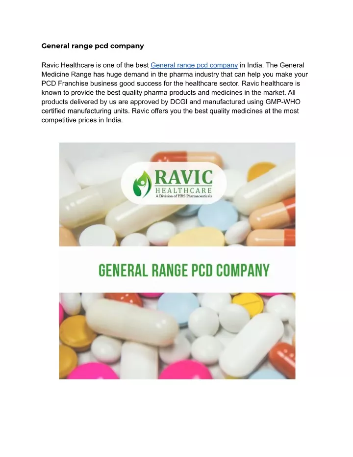 general range pcd company