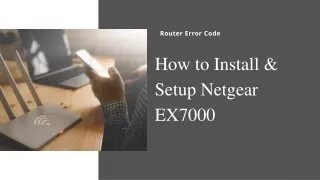 How to Install & Setup Netgear EX7000 - Router Error Code