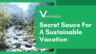 Secret Sauce For A Sustainable Vacation | Ecological Tourism For Travellers