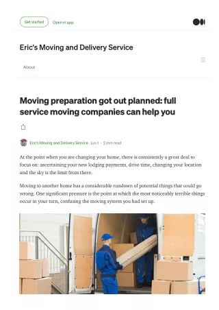Moving preparation got out planned full service moving companies can help you