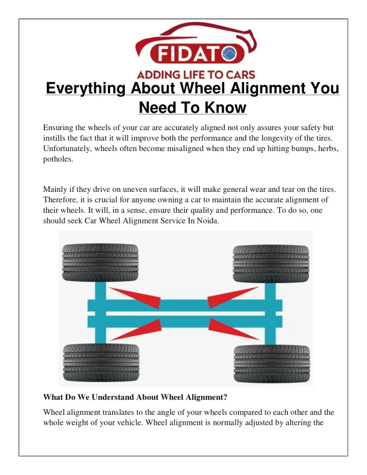 everything about wheel alignment you need to know