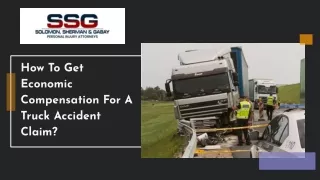 How To Get Economic Compensation For A Truck Accident Claim?