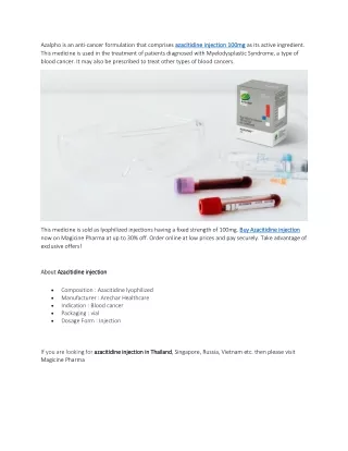 azalpho is an anti cancer formulation that