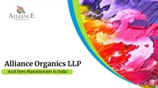 Top Acid Dyes Manufacturers in India