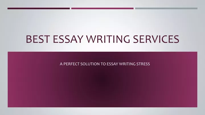 best essay writing services