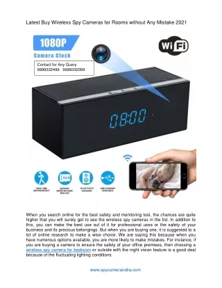 latest buy wireless spy cameras for rooms without