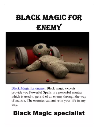 Black Magic For Enemy -  91-7508915833