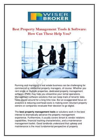 Best Property Management Tools And Software
