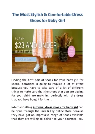 The Most Stylish & Comfortable Dress Shoes for Baby Girl