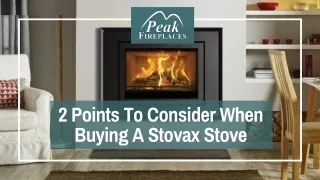 2 Points To Consider When Buying A Stovax Stove
