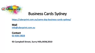 The Most Influential People in the Business Cards Sydney Industry