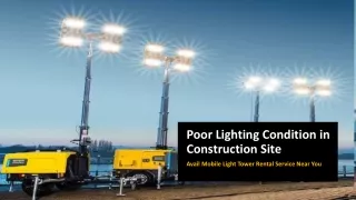 How to Avail Mobile Light Tower Rentals in Texas?