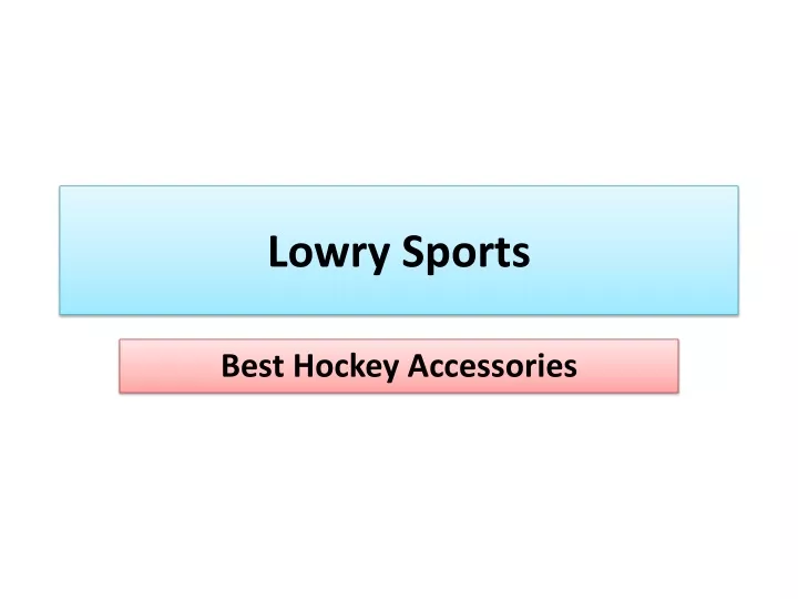 lowry sports