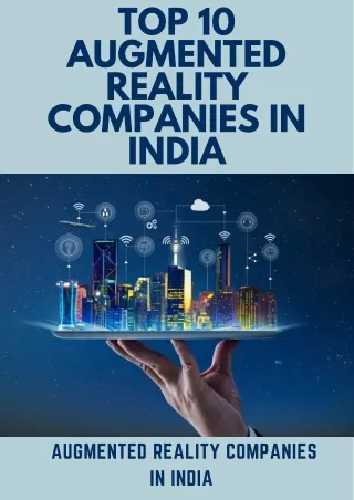 Top 10 Augmented Reality Companies in India