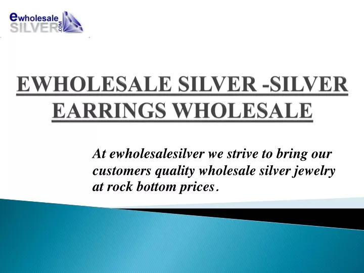 ewholesale silver silver earrings wholesale