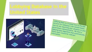 lobbying database in the united states