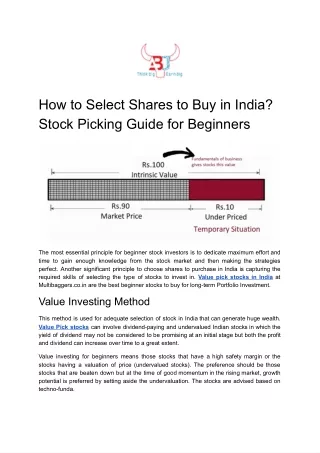 how to select shares to buy in india stock