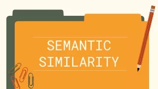 Semantic Similarity