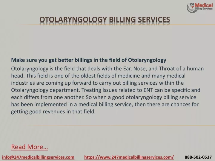 otolaryngology billing services