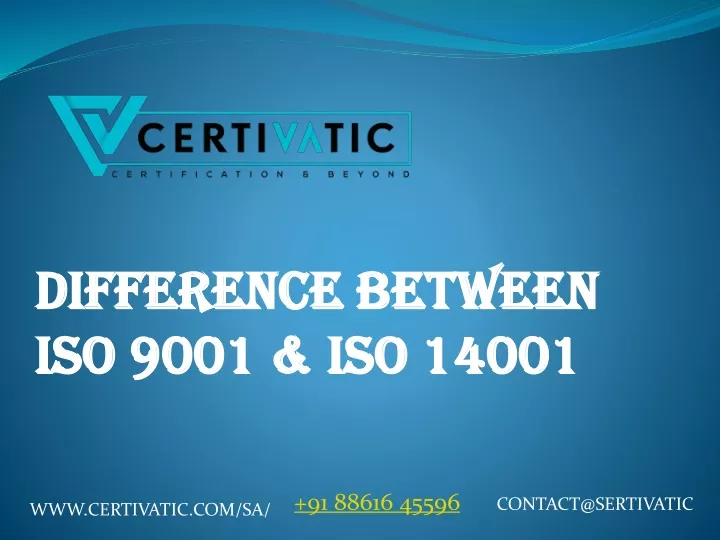 difference between iso 9001 iso 14001