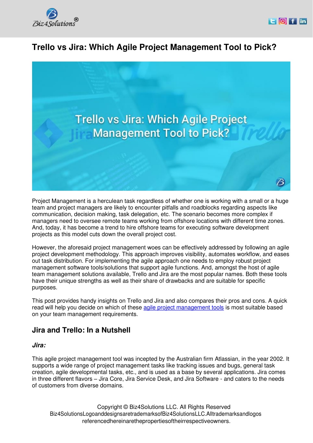 Jira vs Trello: Which is a Better Project Management Tool