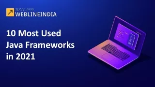 10 most used java frameworks in 2021