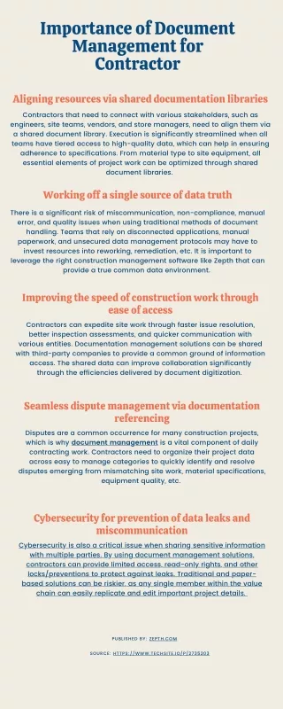 importance of document management for contractor