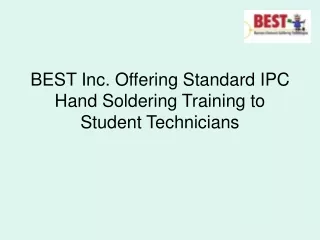 best inc offering standard ipc hand soldering